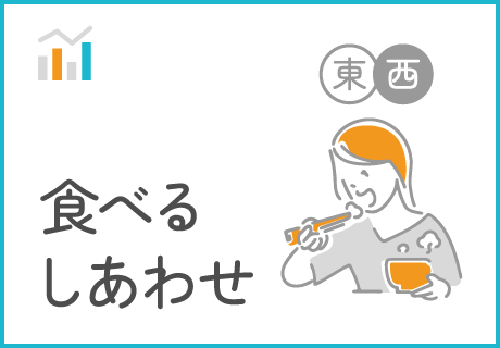 「食べるしあわせ」東西比較